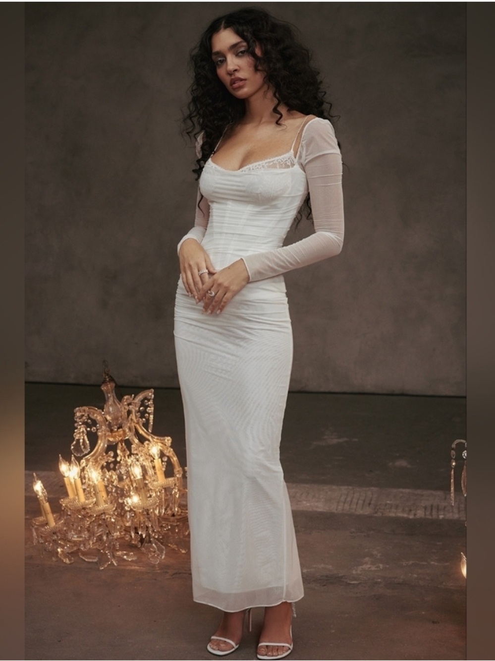 NWT House Of CB Katarina Dress Women’s Size X-Small In White